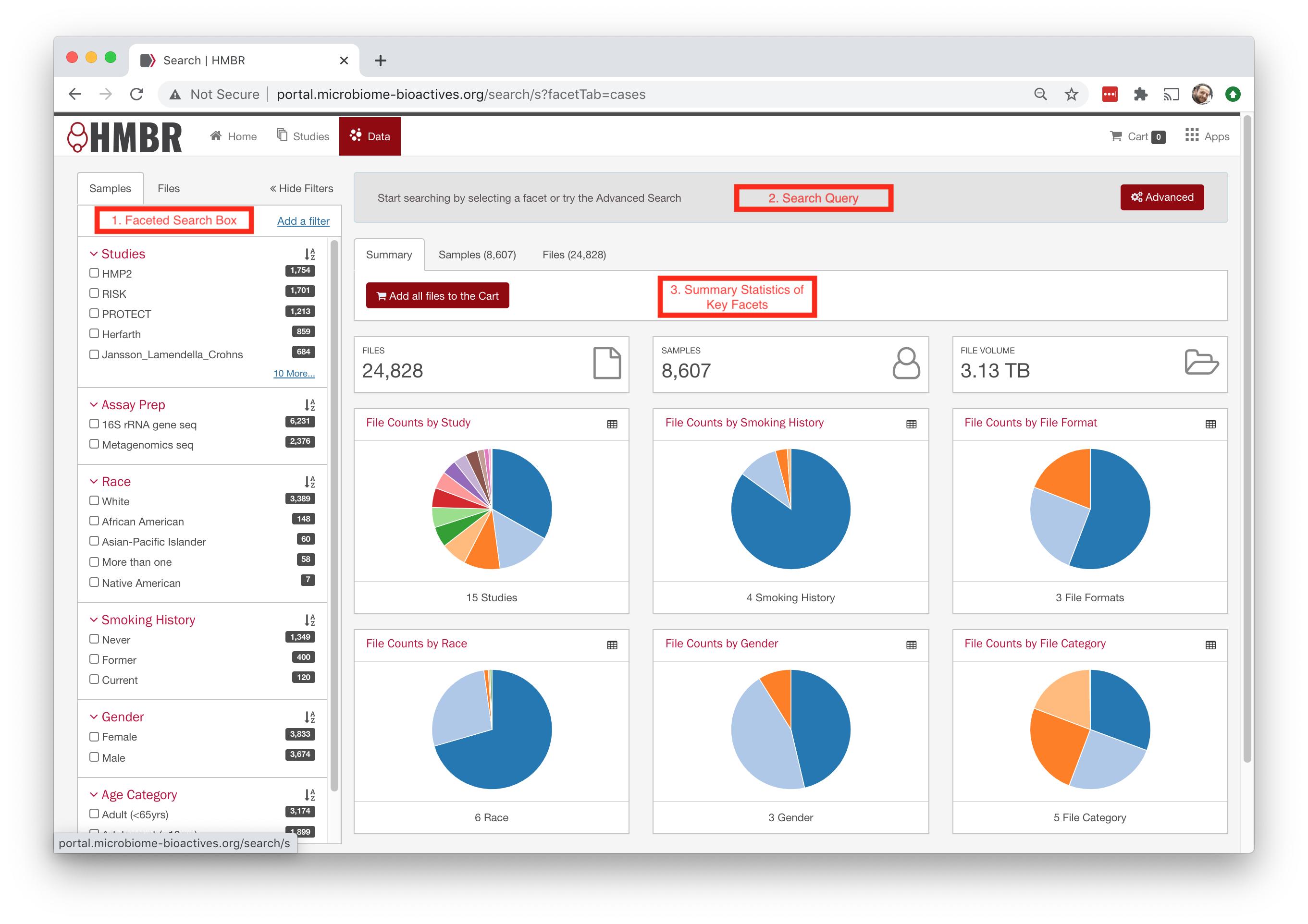 HMBR data landing page