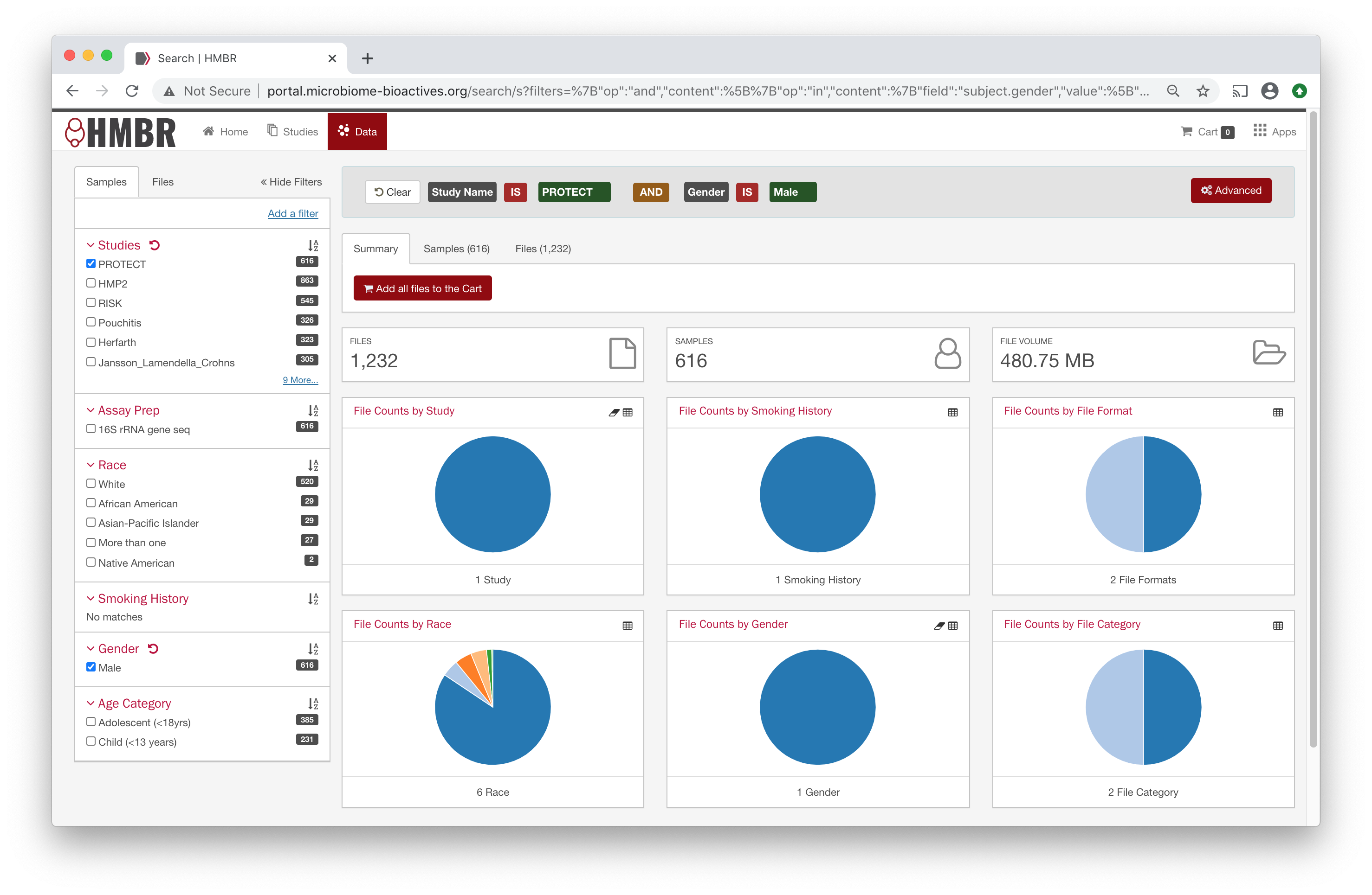 HMBR select some data